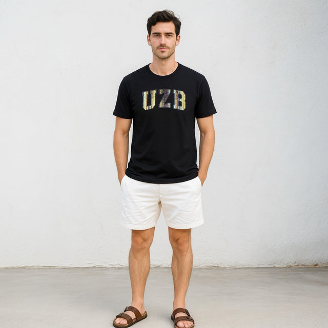 Футболка UZB аппликация