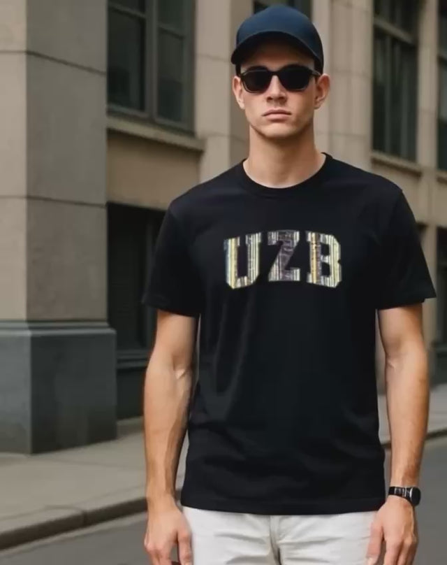 Футболка UZB аппликация